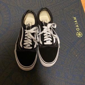 Black Vans - worn once